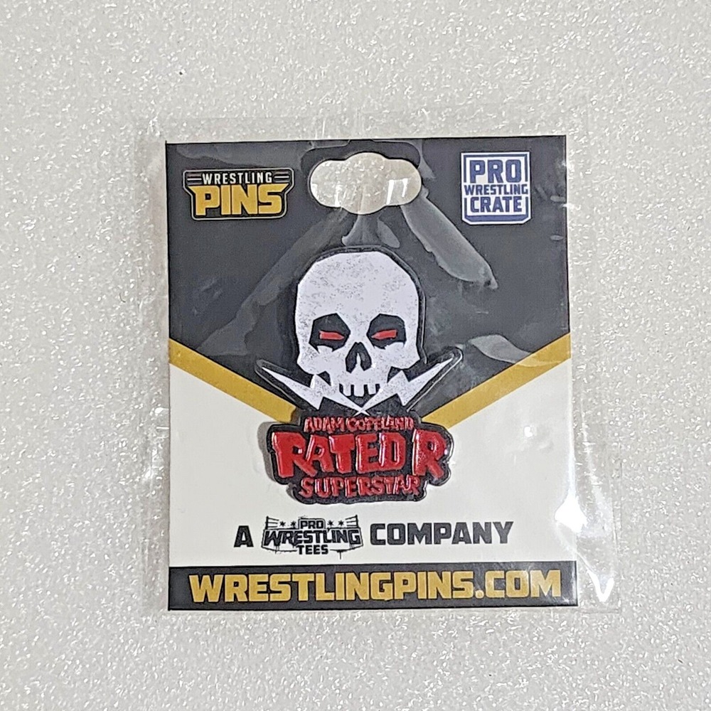 Pro Wrestling Crate Rated R Superstar Adam Copeland Cope Enamel Pin 1.5" AEW